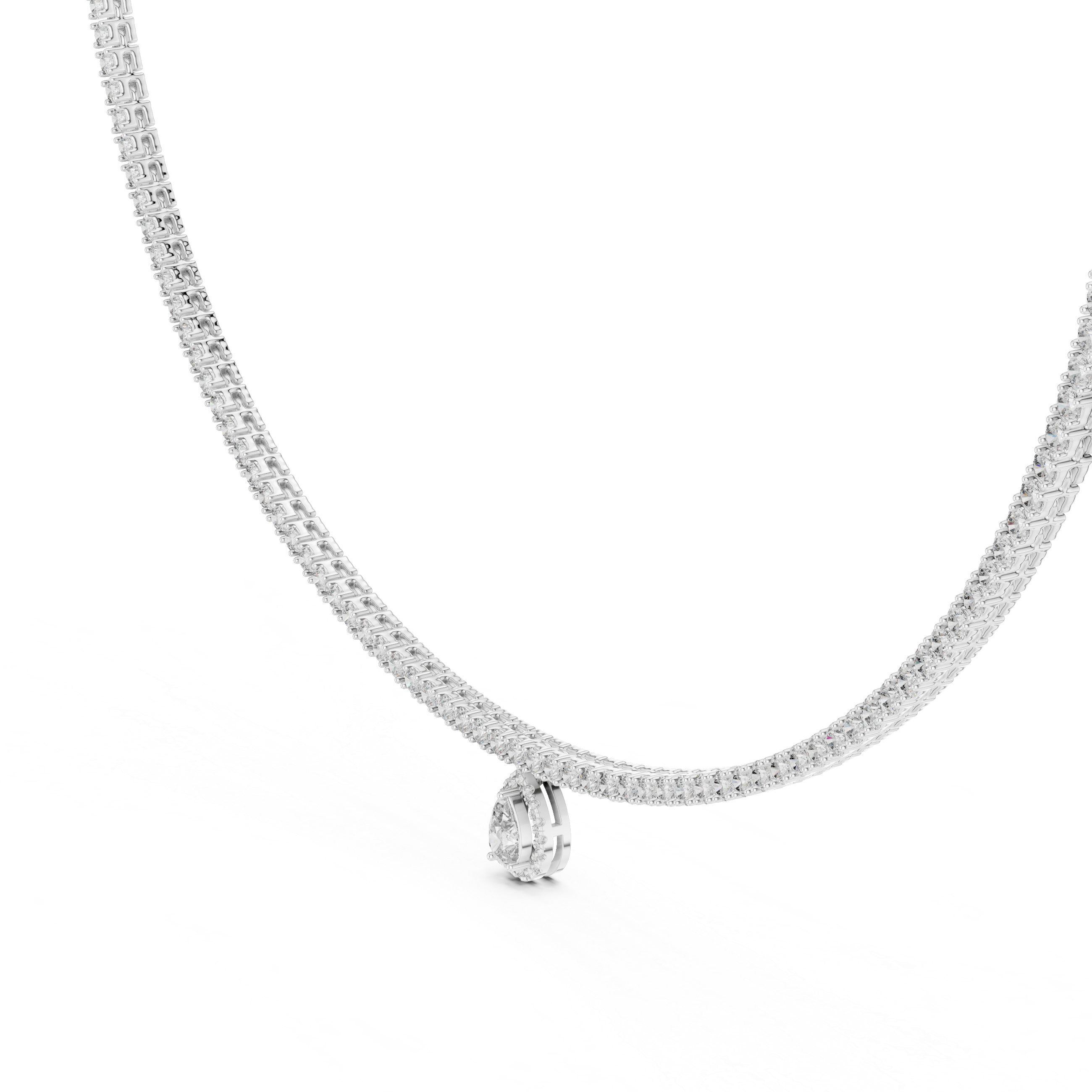 Necklace 0002 - White Gold