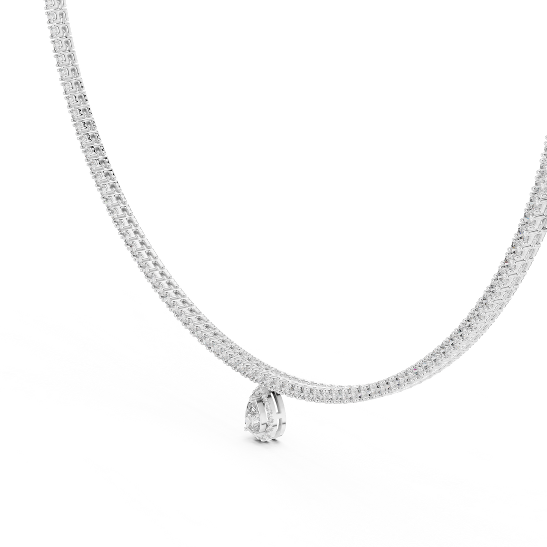Necklace 0002 - White Gold