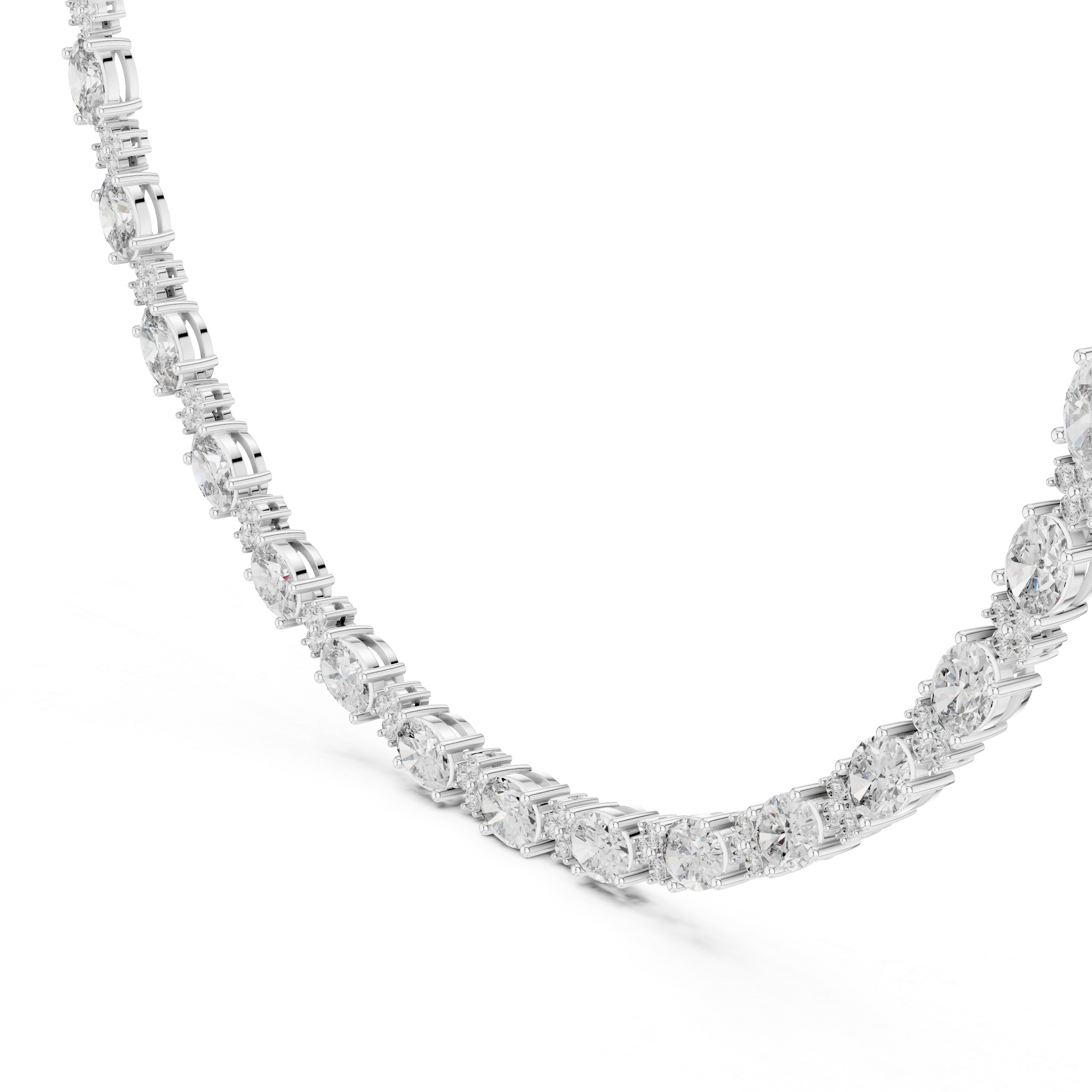 Necklace 0003 - White Gold