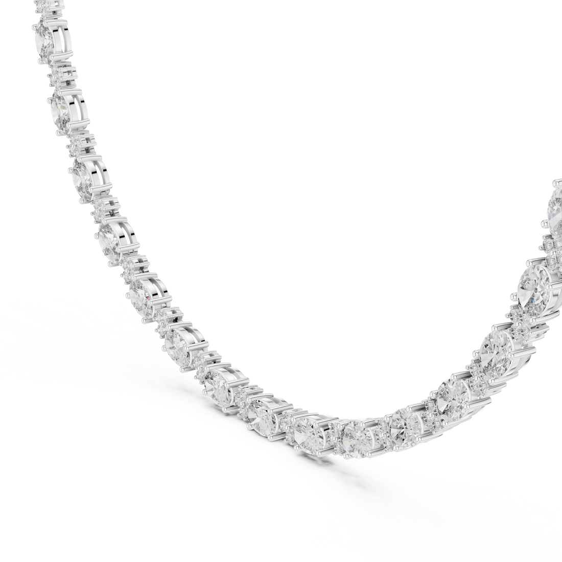 Necklace 0003 - White Gold