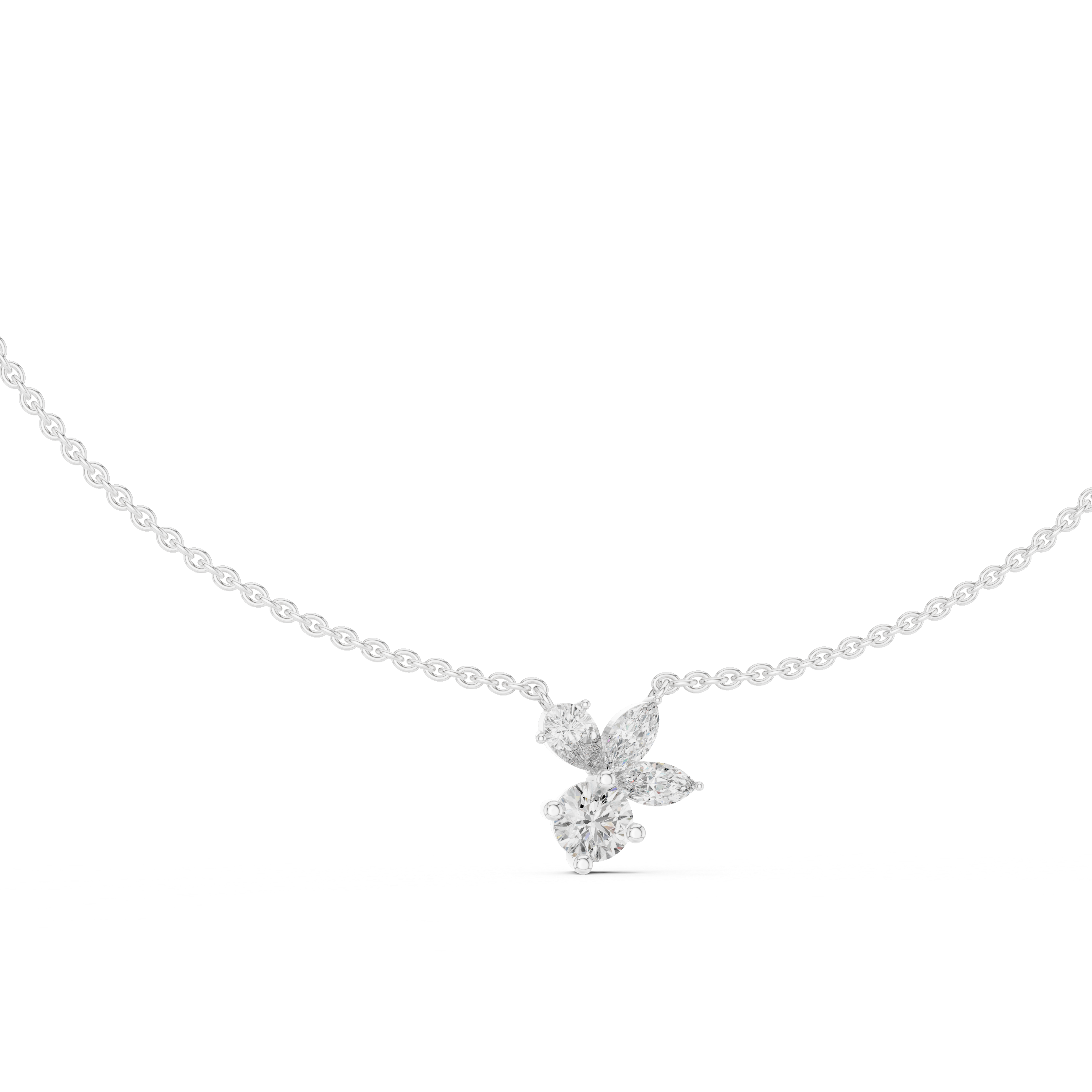 Necklace 0006-01 - White Gold