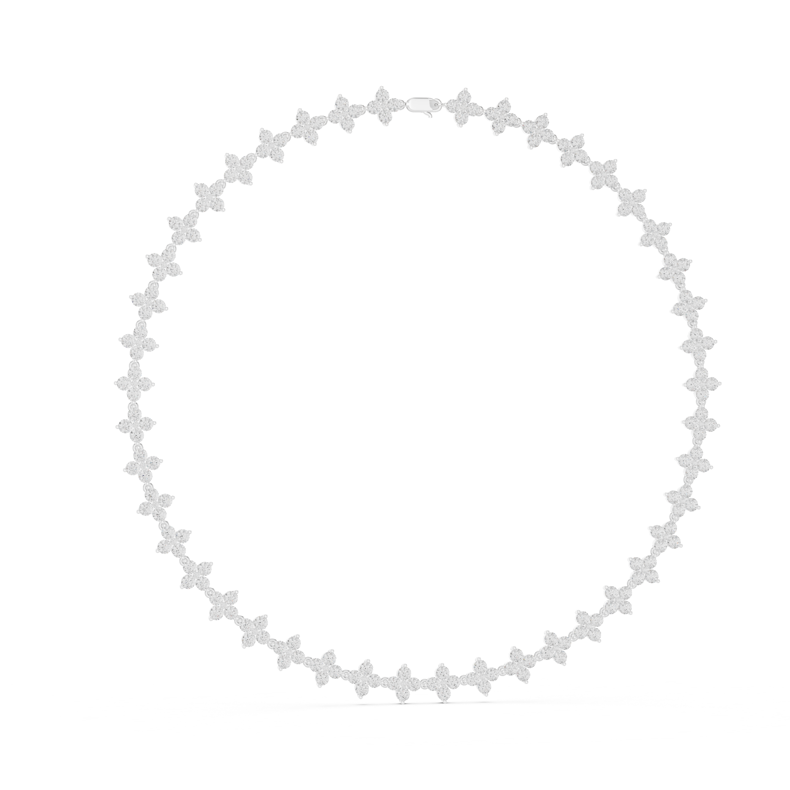 Necklace 0008-01 - White Gold