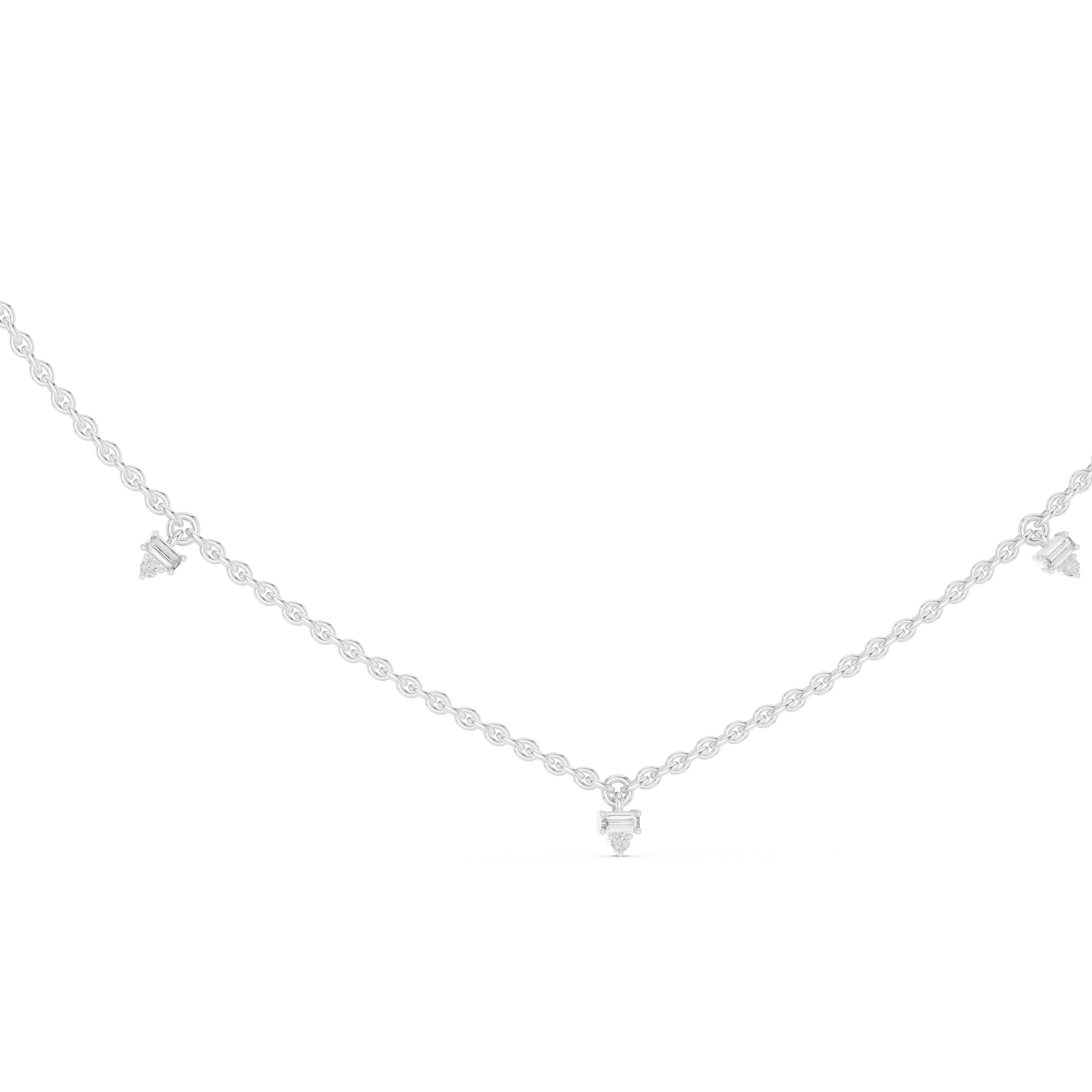 Necklace 0010-01 - White Gold