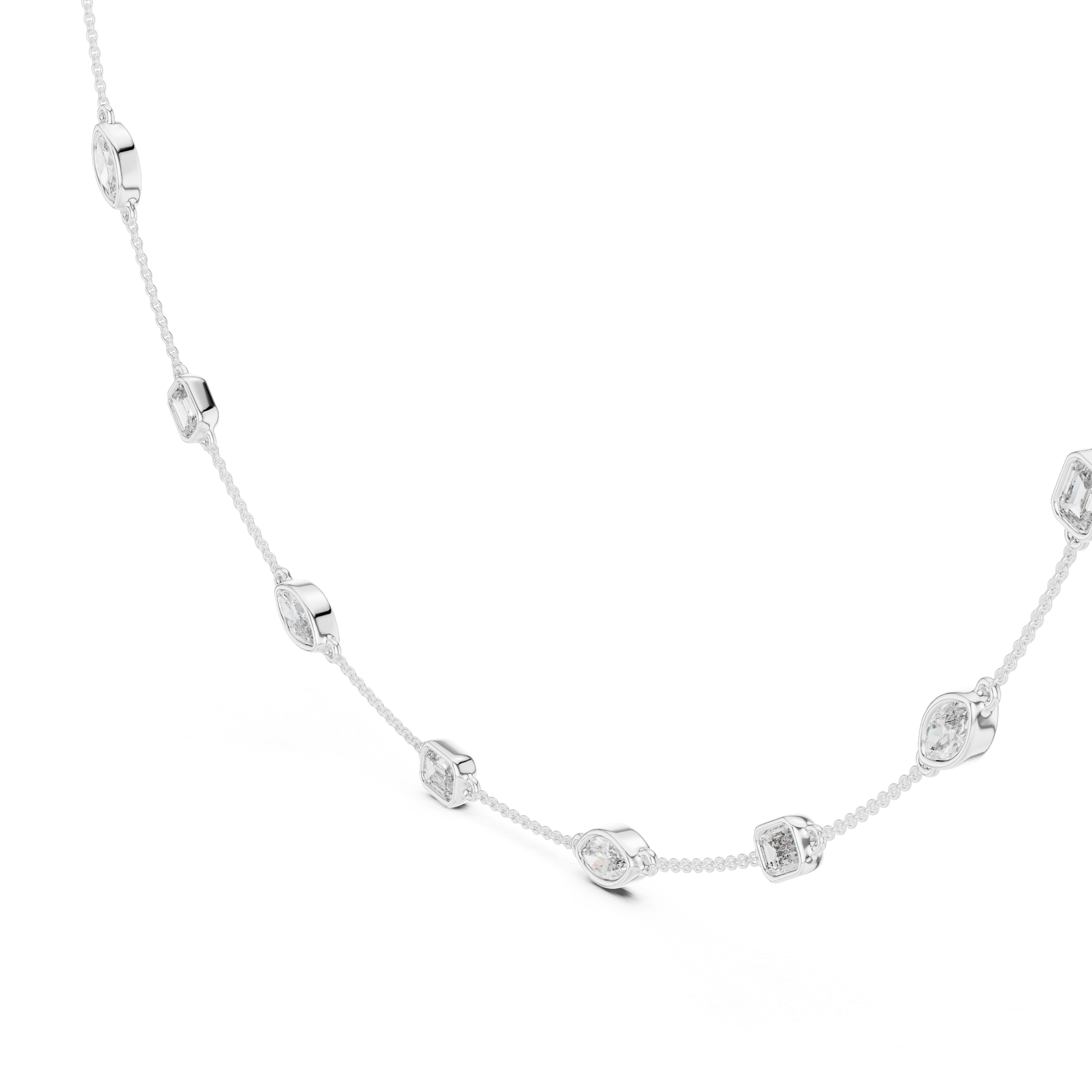 Necklace 0018 - White Gold