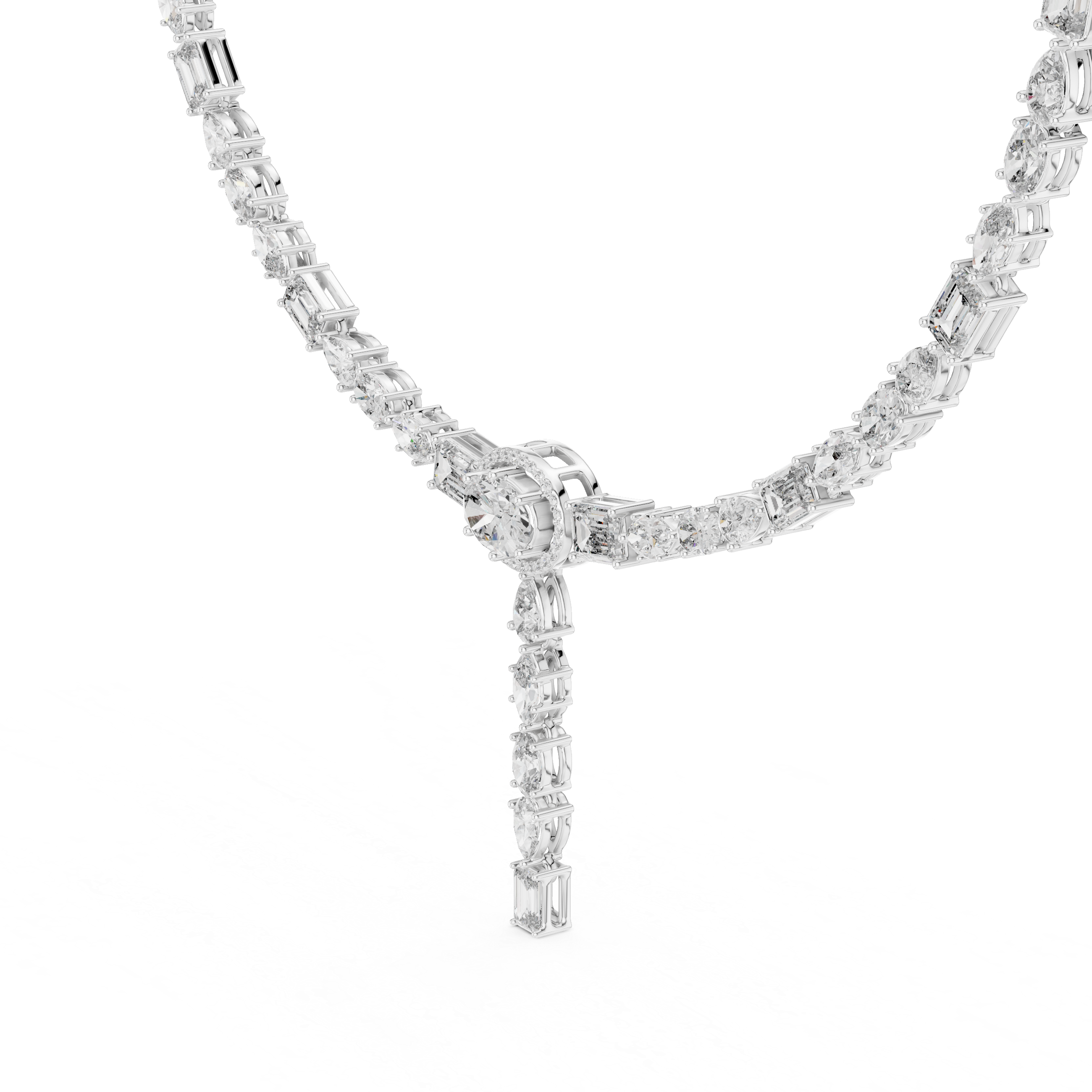 Necklace 0027 - White Gold