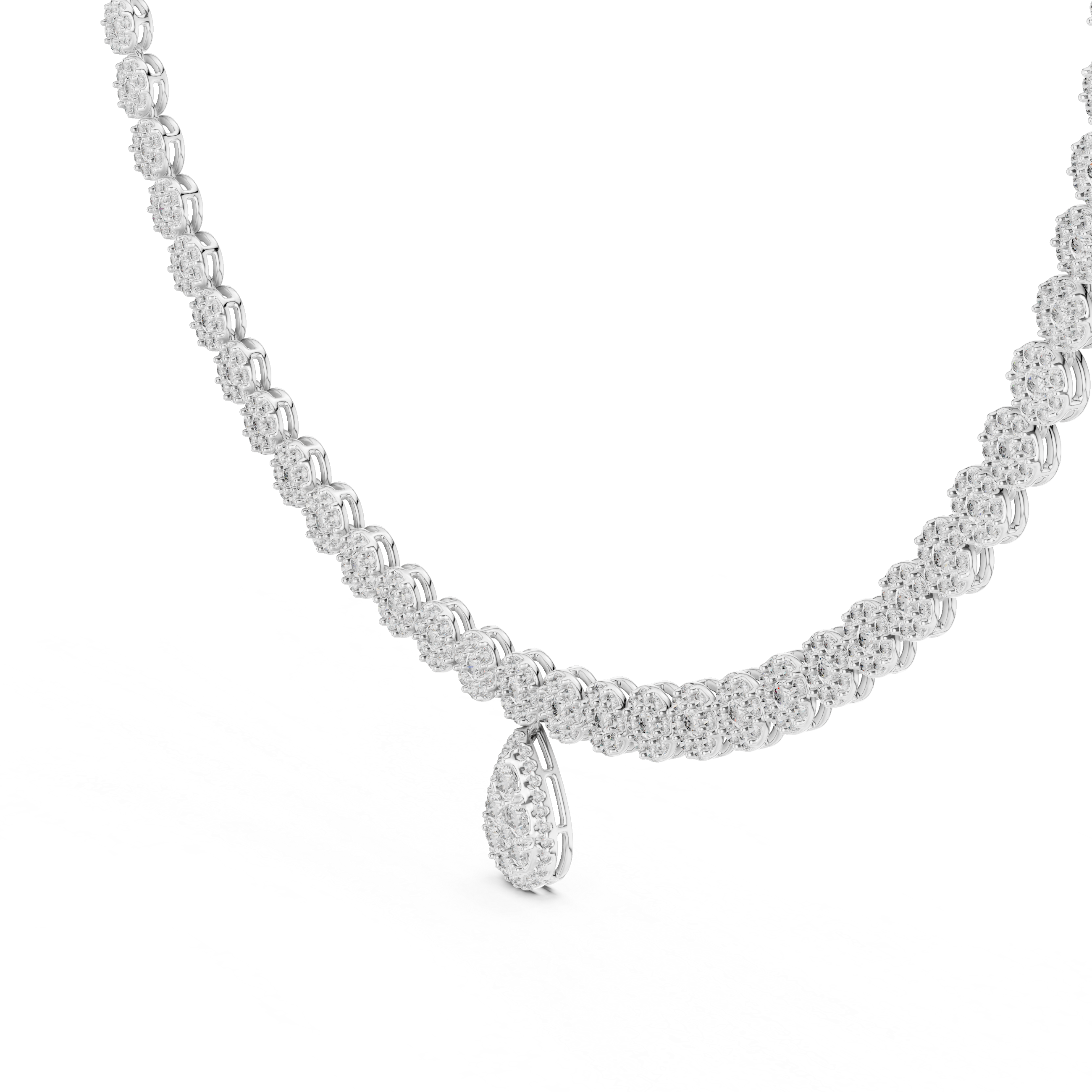 Necklace 0048 - White Gold