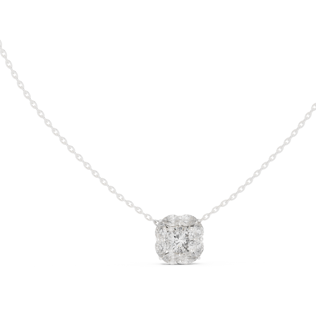 Pendant 0009 - White Gold