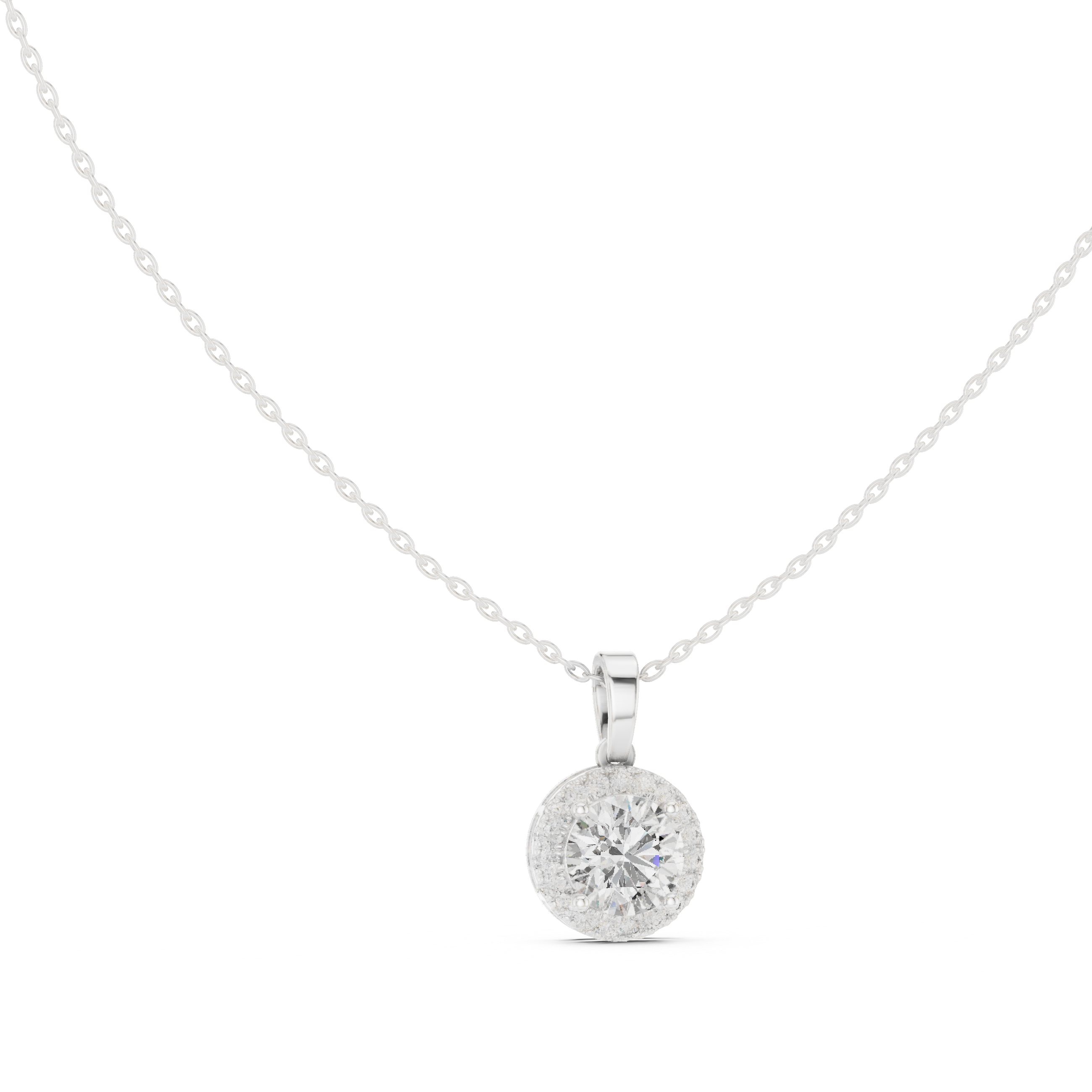 Pendant 0012 - White Gold