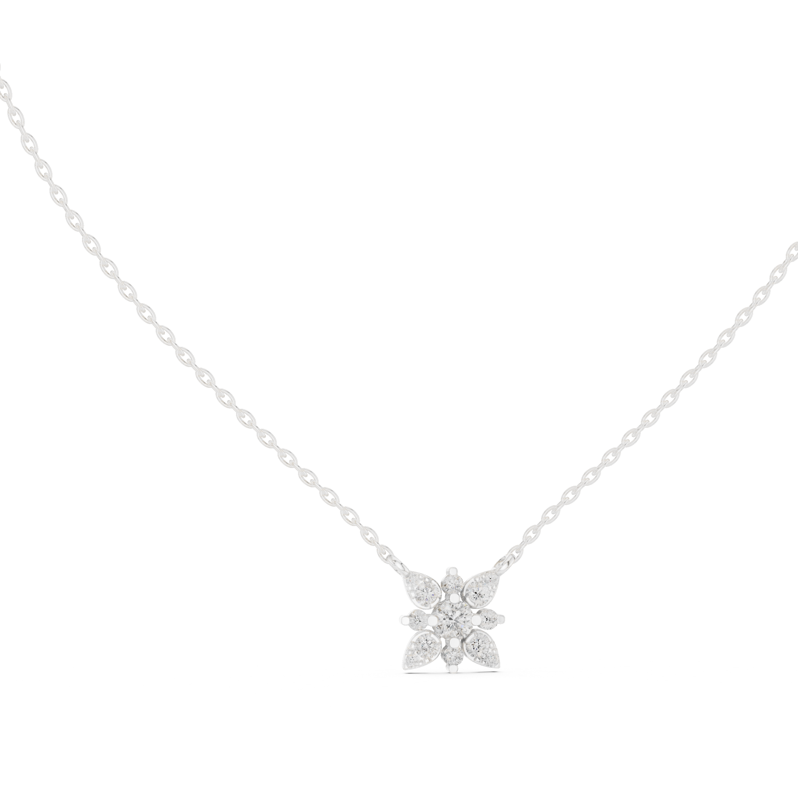 Pendant 0015 - White Gold