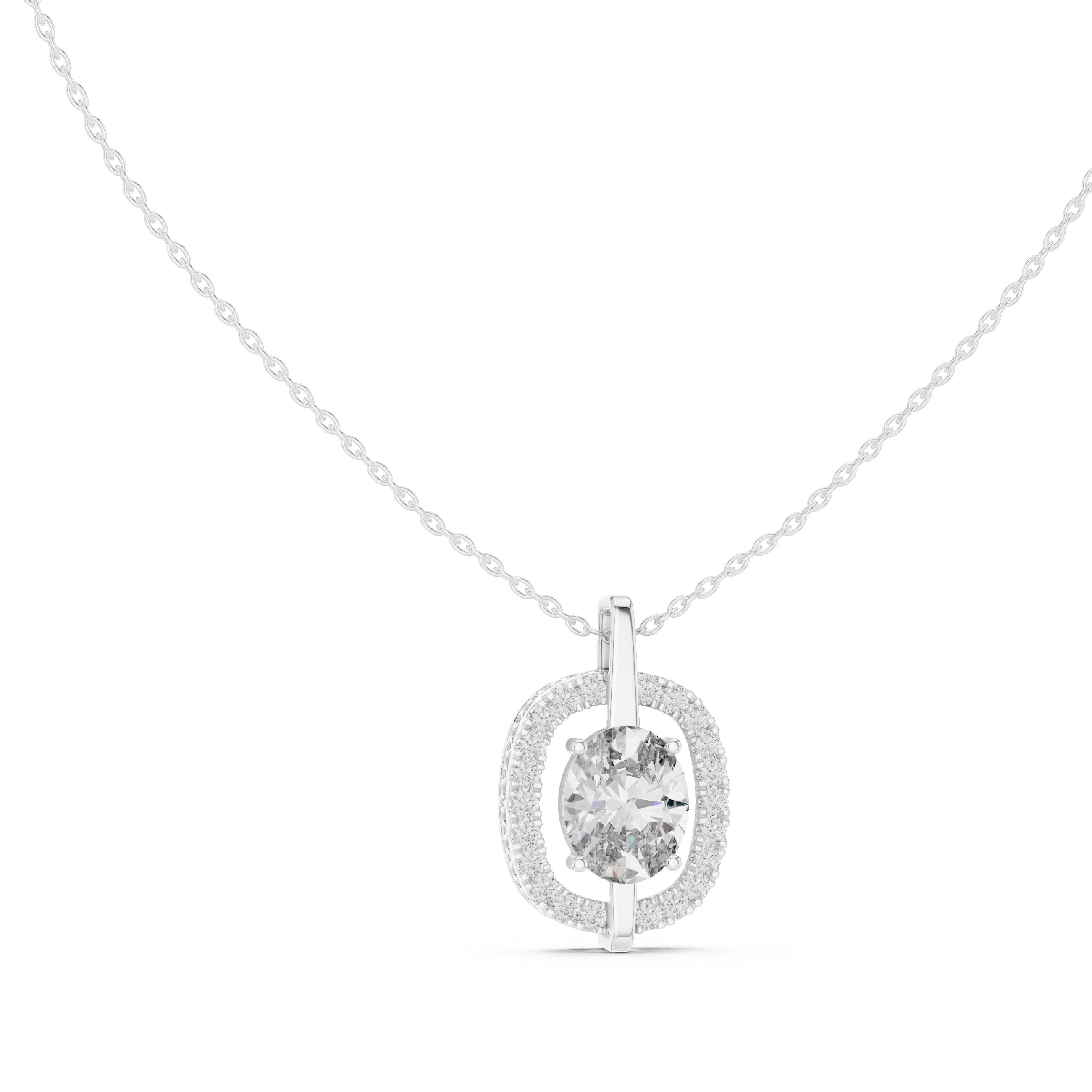 Pendant 0017 - White Gold