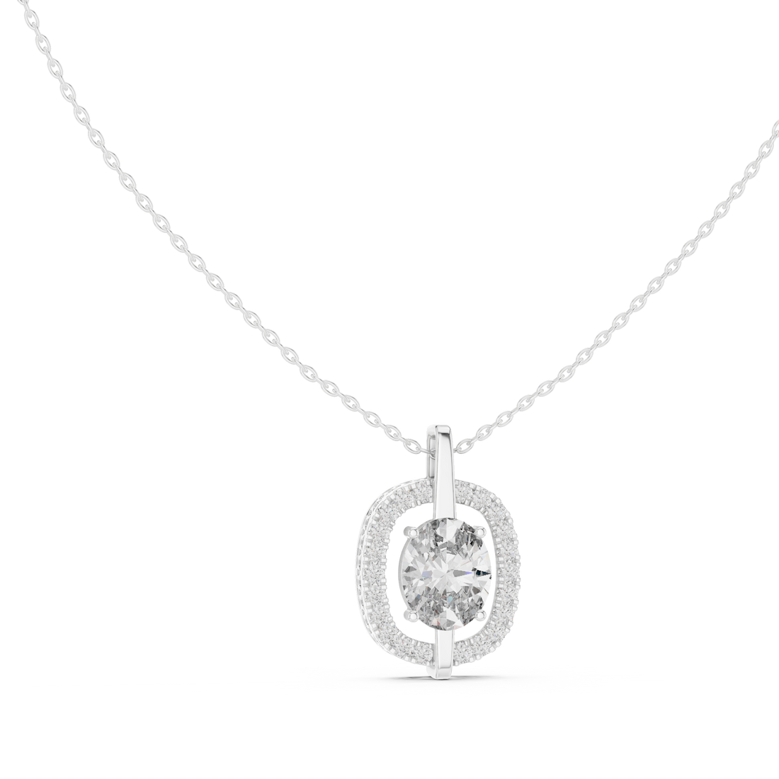 Pendant 0017 - White Gold
