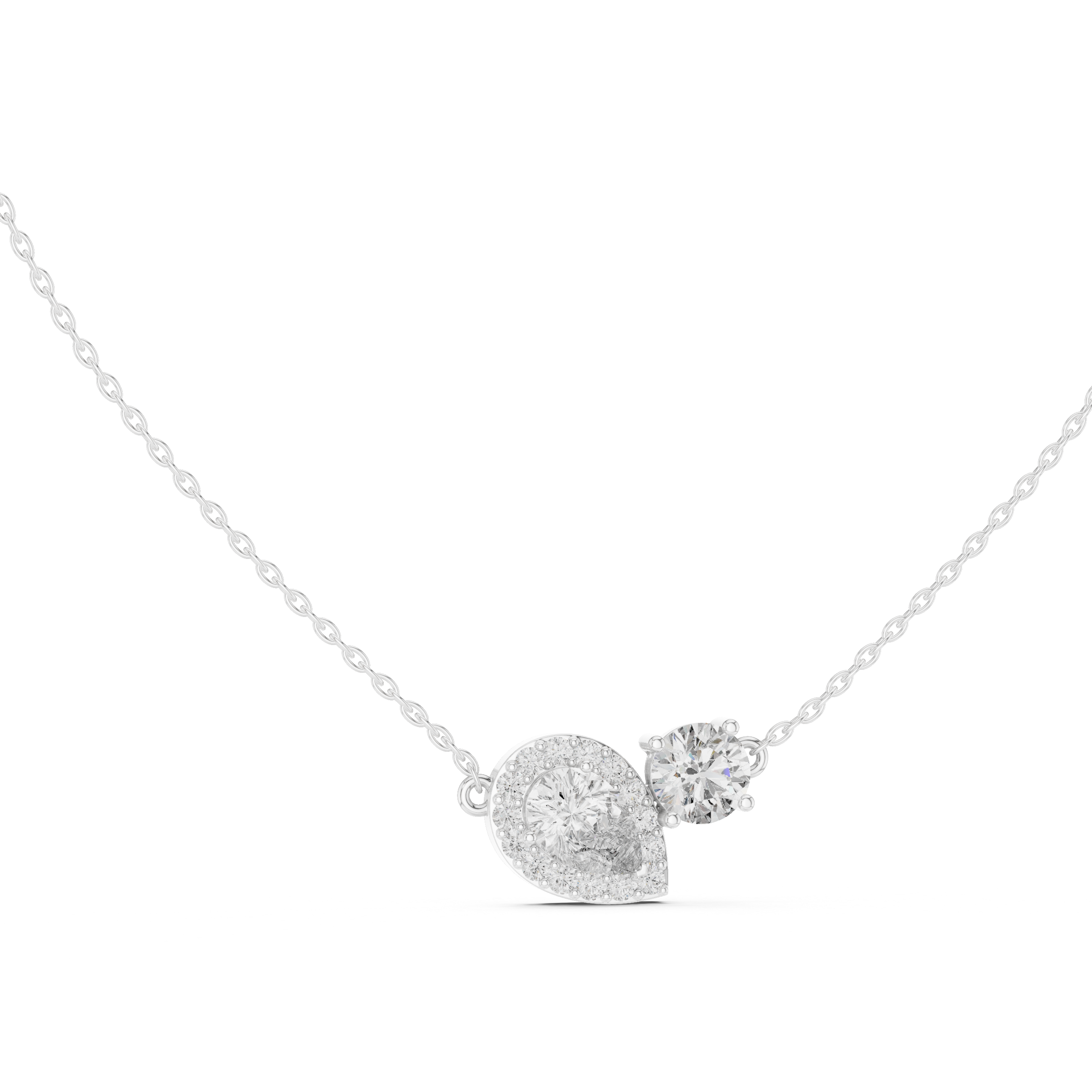 Pendant 0019 - White Gold