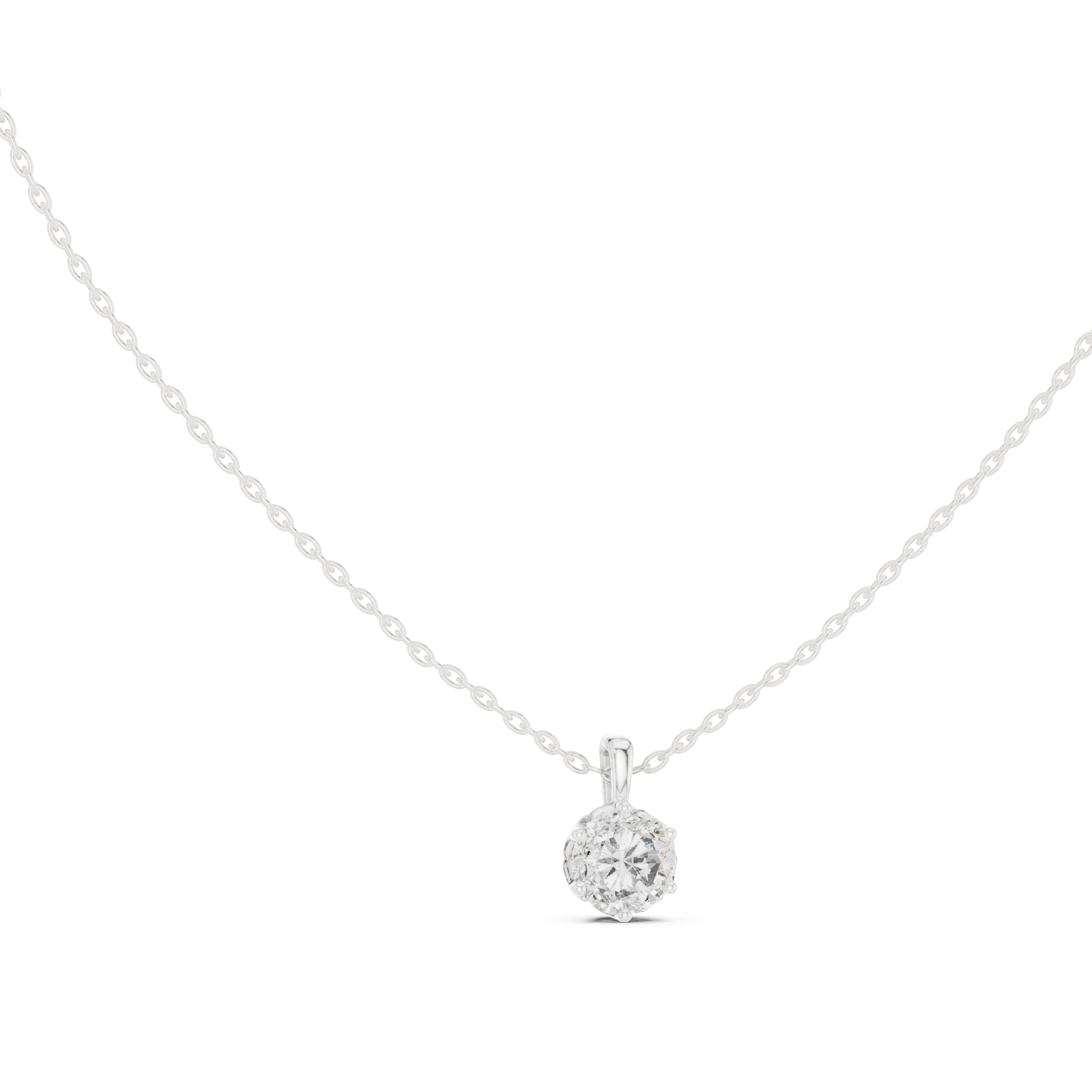 Pendant 0039 - White Gold