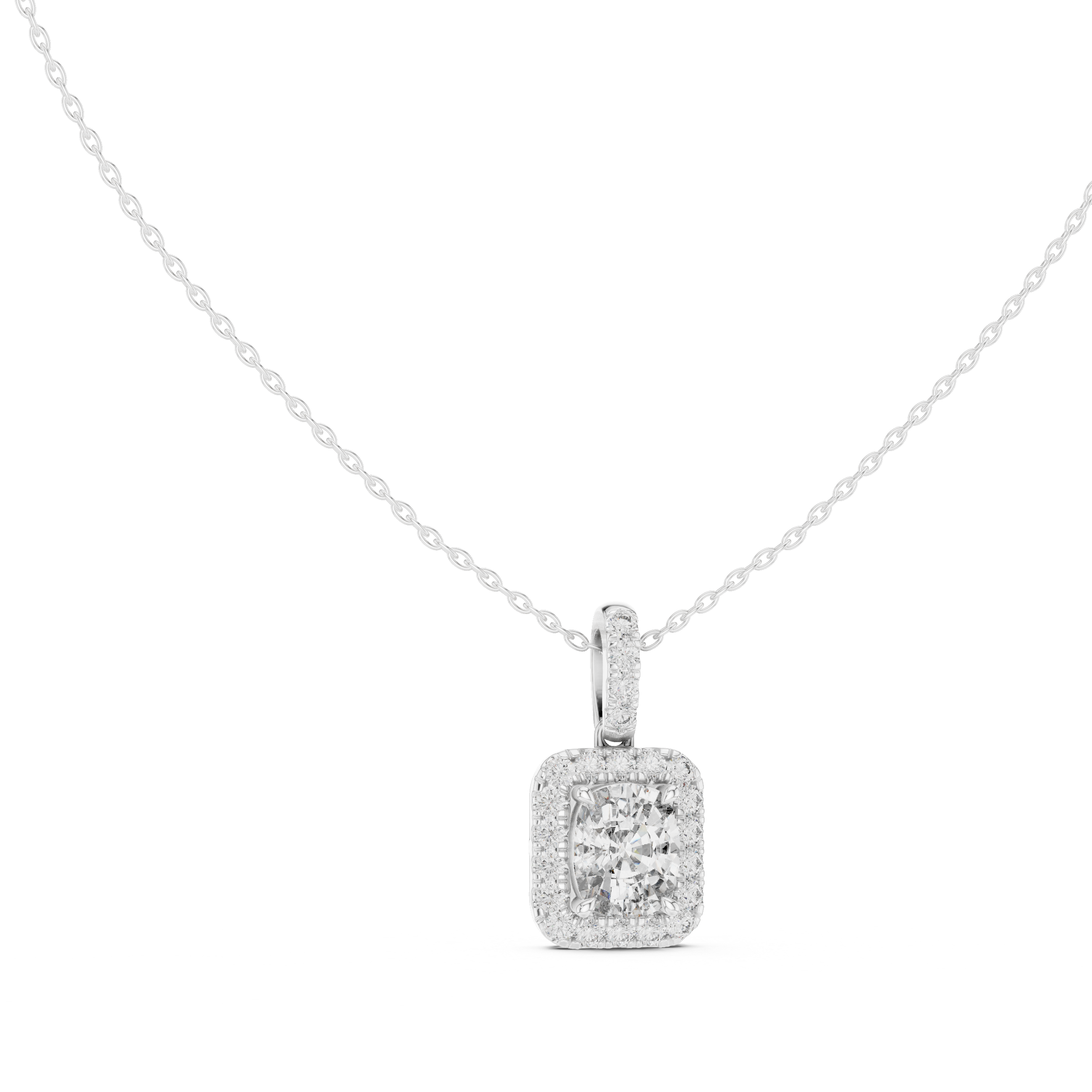 Pendant 0075 - White Gold